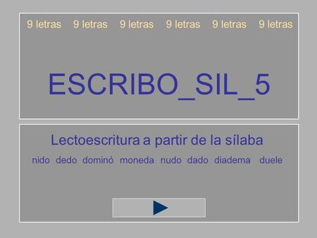 ESCRIBO_SIL_5 Lectoescritura a partir de la sílaba