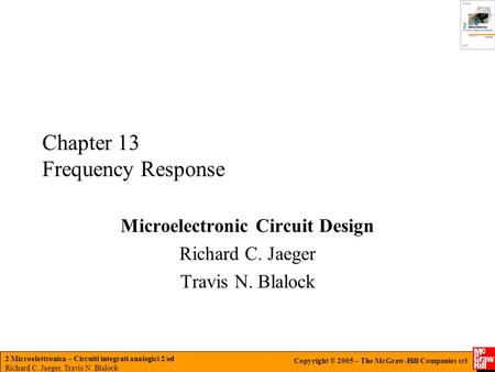 Chapter 13 Frequency Response