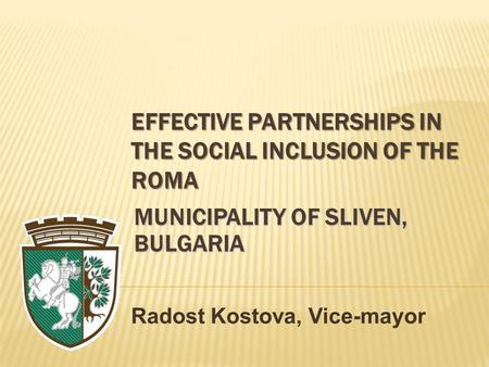 Effective partnerships in the social inclusion of the Roma