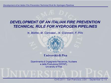 DEVELOPMENT OF AN ITALIAN FIRE PREVENTION