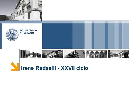 Irene Redaelli - XXVII ciclo