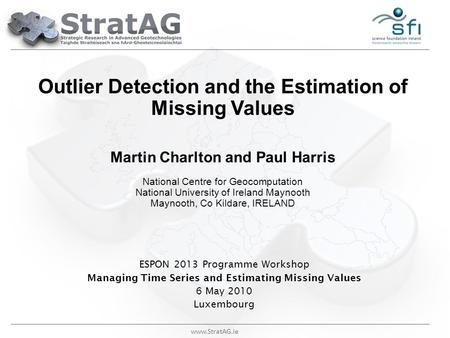 Managing Time Series and Estimating Missing Values