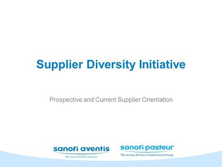 Supplier Diversity Initiative