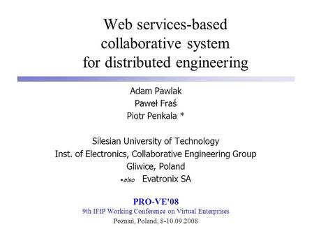 Web services-based collaborative system for distributed engineering