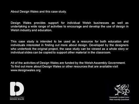 About Design Wales and this case study.