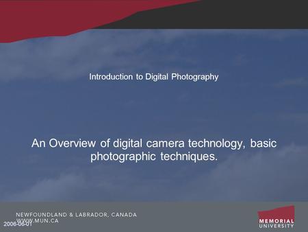 Introduction to Digital Photography