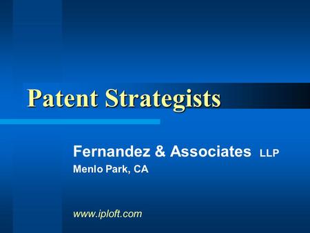 Fernandez & Associates LLP Menlo Park, CA