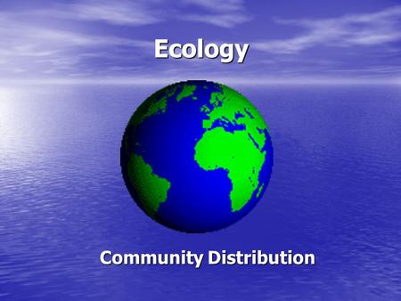 Community Distribution