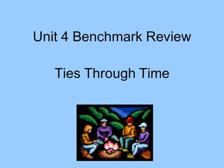 Unit 4 Benchmark Review Ties Through Time. Reread It Happens Once a Year. What happens at the beginning of the story? What happens right after the clouds.