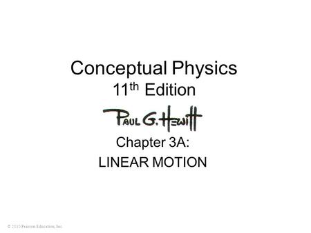 Conceptual Physics 11th Edition