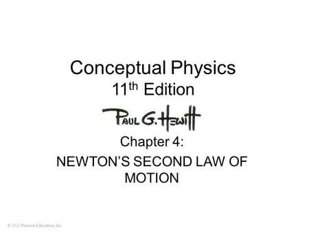 Conceptual Physics 11th Edition