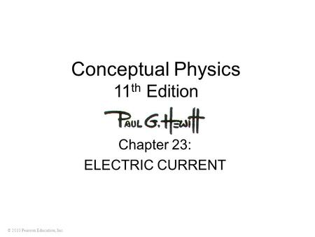 Conceptual Physics 11th Edition