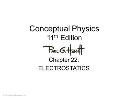 Conceptual Physics 11th Edition