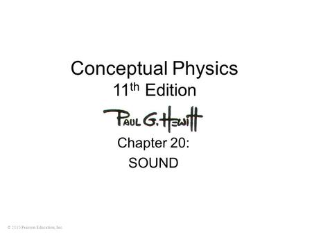 Conceptual Physics 11th Edition