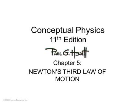 Conceptual Physics 11th Edition