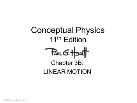 Conceptual Physics 11th Edition