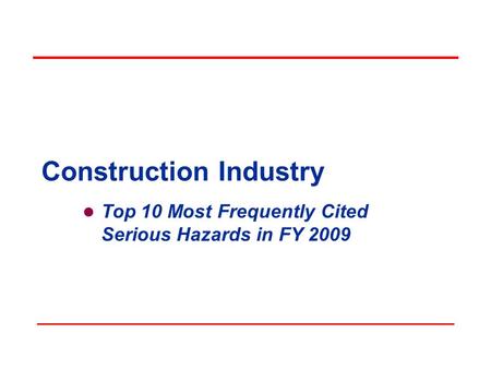 Construction Industry