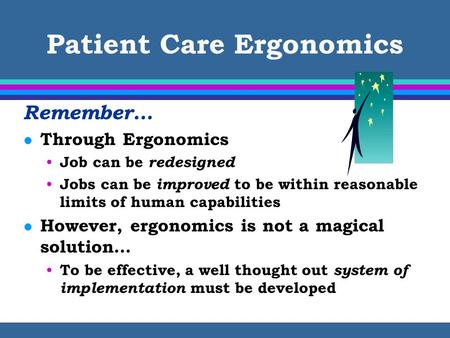 Patient Care Ergonomics