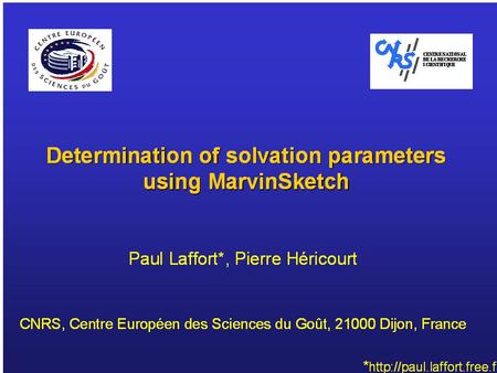 Conceptual definition of solvation parameters (previously called solubility factors by P. Laffort and co-authors) B: solvents A: solutes SP: experimental.