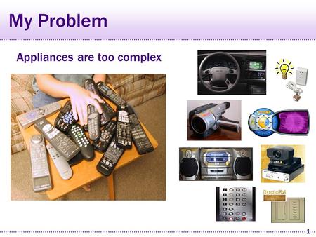 Automatically Generating Interfaces for Multi-Device Environments Jeffrey Nichols Carnegie Mellon University Intel Research Seattle Workshop #5: Multi-Device.