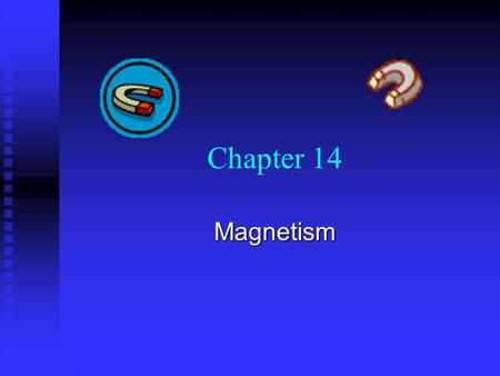 Chapter 14 Magnetism.