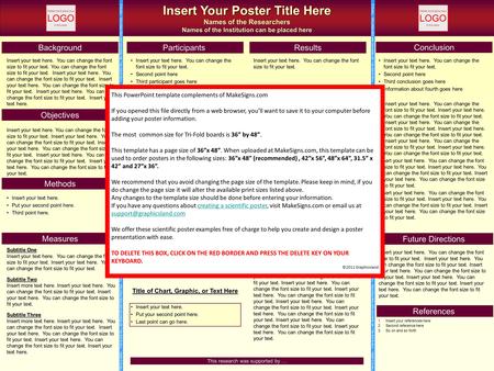 Insert Your Poster Title Here Names of the Researchers Names of the Institution can be placed here Background Measures References Objectives Participants.