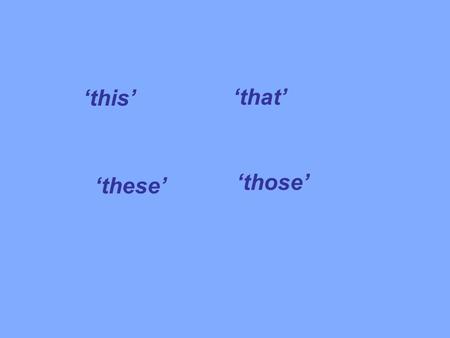 This that these those. This phone These phones That phone Those phones.
