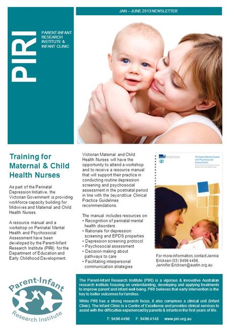 PIRI Training for Maternal & Child Health Nurses