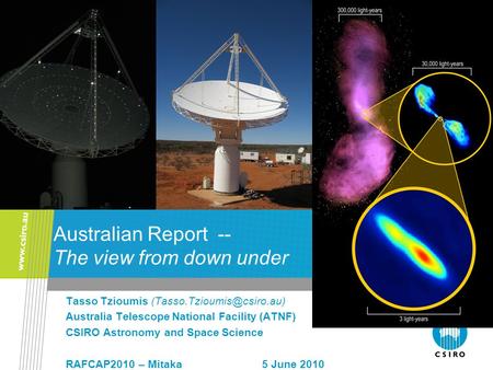 Australian Report -- The view from down under