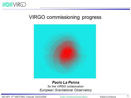 VIRGO commissioning progress