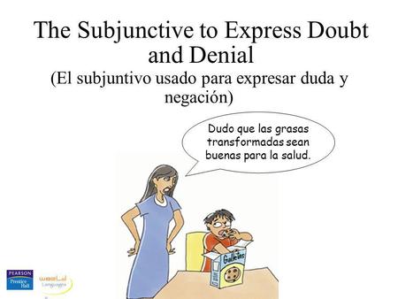 The Subjunctive to Express Doubt and Denial