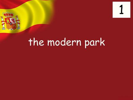 The modern park 1. many old houses 2 the industrial centre 3.