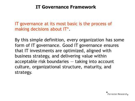 IT Governance Framework