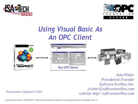 Using Visual Basic As An OPC Client