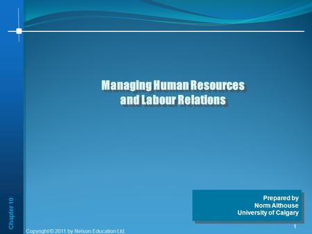 Managing Human Resources