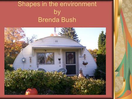 Shapes in the environment by Brenda Bush