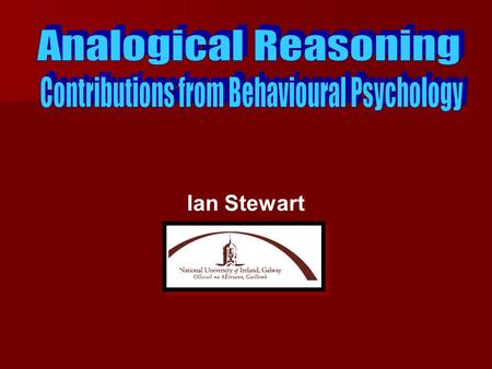 Ian Stewart. A1 B2B1 A2 B2B1 C2C1 B2 C2C1 B1 A2A1 B2 A2A1 C1 B2B1 C2 B2B1 A1 C2C1 A2 C2C1 A2A1 C2 A2A1 Directly Trained Baseline Relations Derived.