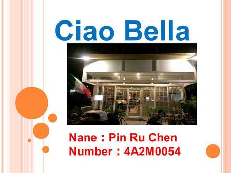 Ciao Bella Nane ： Pin Ru Chen Number ： 4A2M0054. CONTACT  Address: 710 TAINAN CITY – Taiwan No.65, Yujhong Rd.  Tel. 06-331 8692.