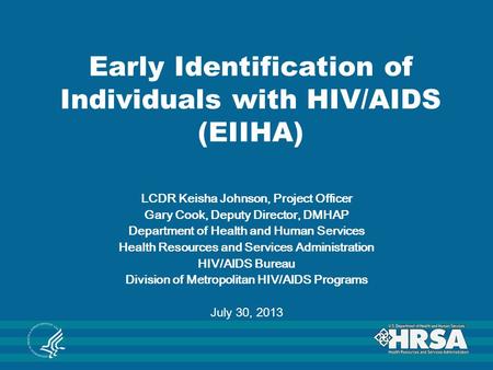 Early Identification of Individuals with HIV/AIDS (EIIHA)