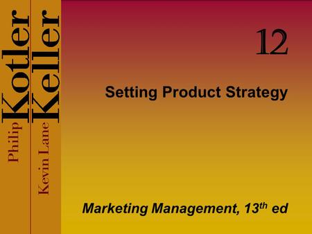 Setting Product Strategy