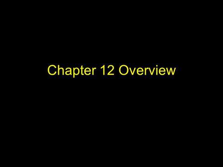 Chapter 12 Overview. The American System Henry Clay envisioned a strong and independent national economy aided by the federal government. He believed.