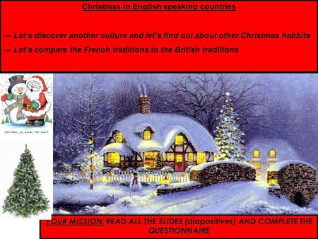 Christmas in English speaking countries