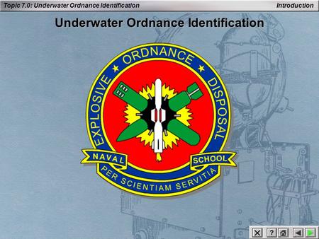 Underwater Ordnance Identification