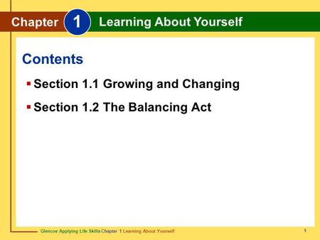 Section 1.1 Growing and Changing