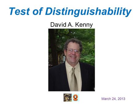 Test of Distinguishability