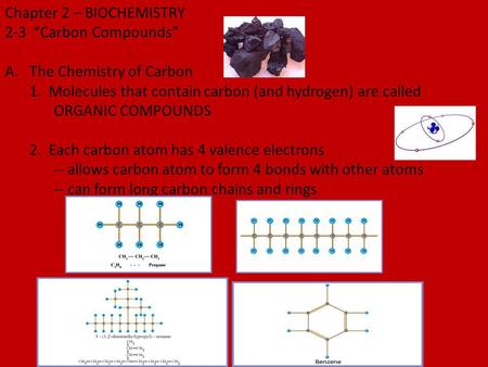 Chapter 2 – BIOCHEMISTRY