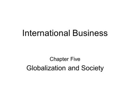 International Business