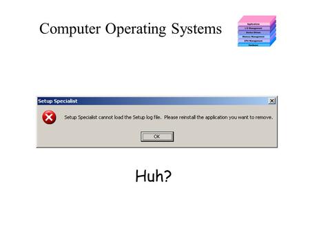 Computer Operating Systems