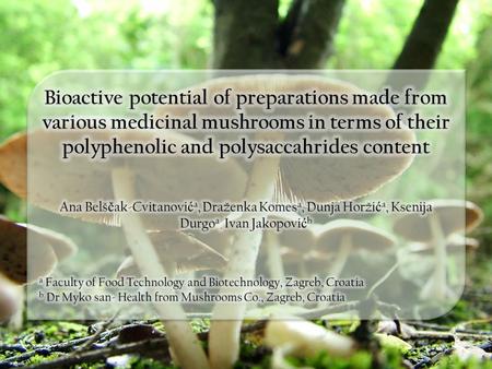 Mushrooms also provide a significant content of bioactive compounds mineralsvitaminspolyphenols Consumption of mushrooms contributes human diet lipidsdietary.