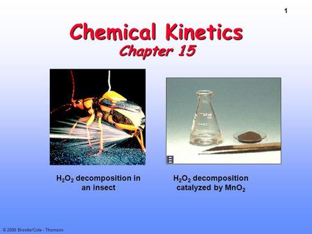 Chemical Kinetics Chapter 15